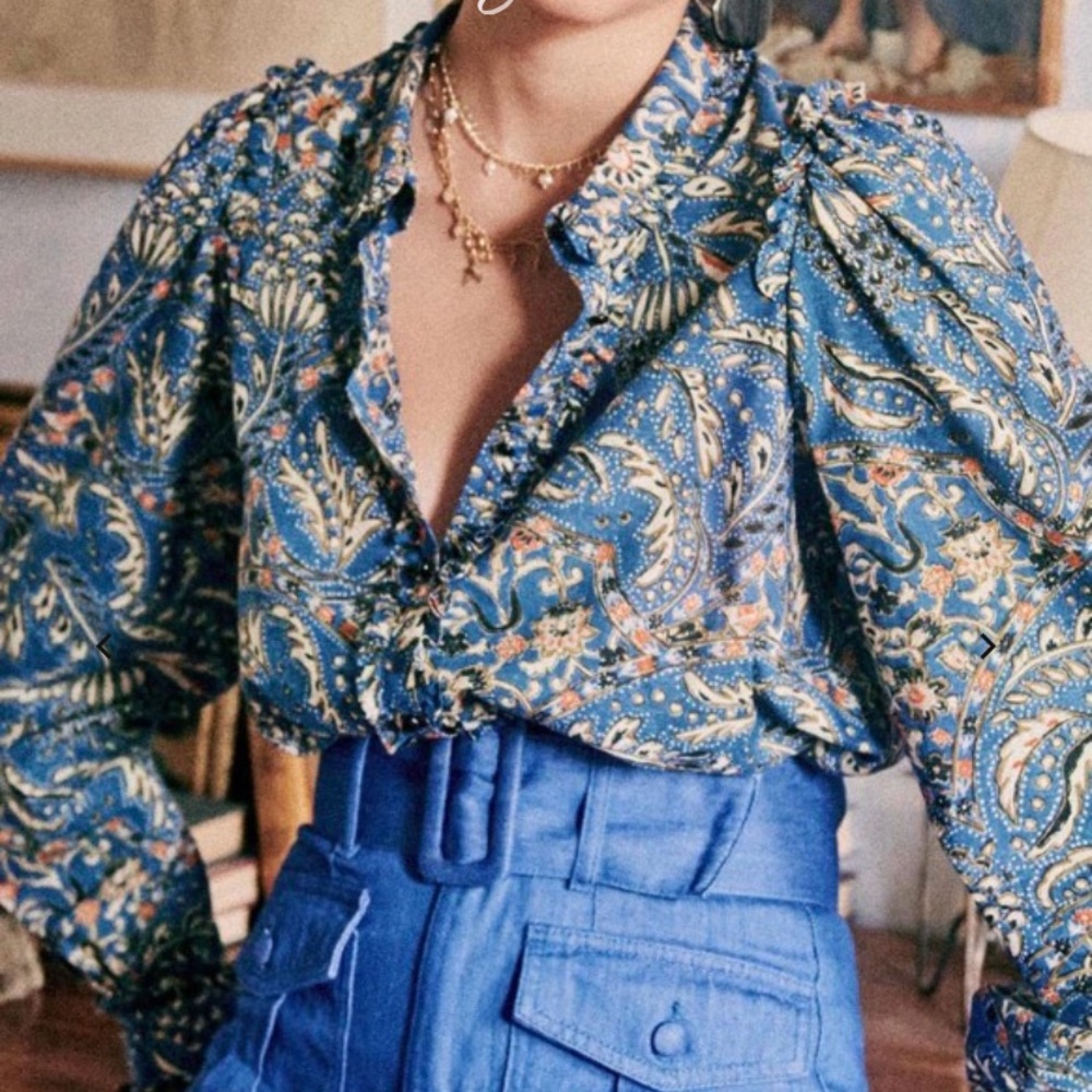 NWT Sezane Mackenzie Shirt 38